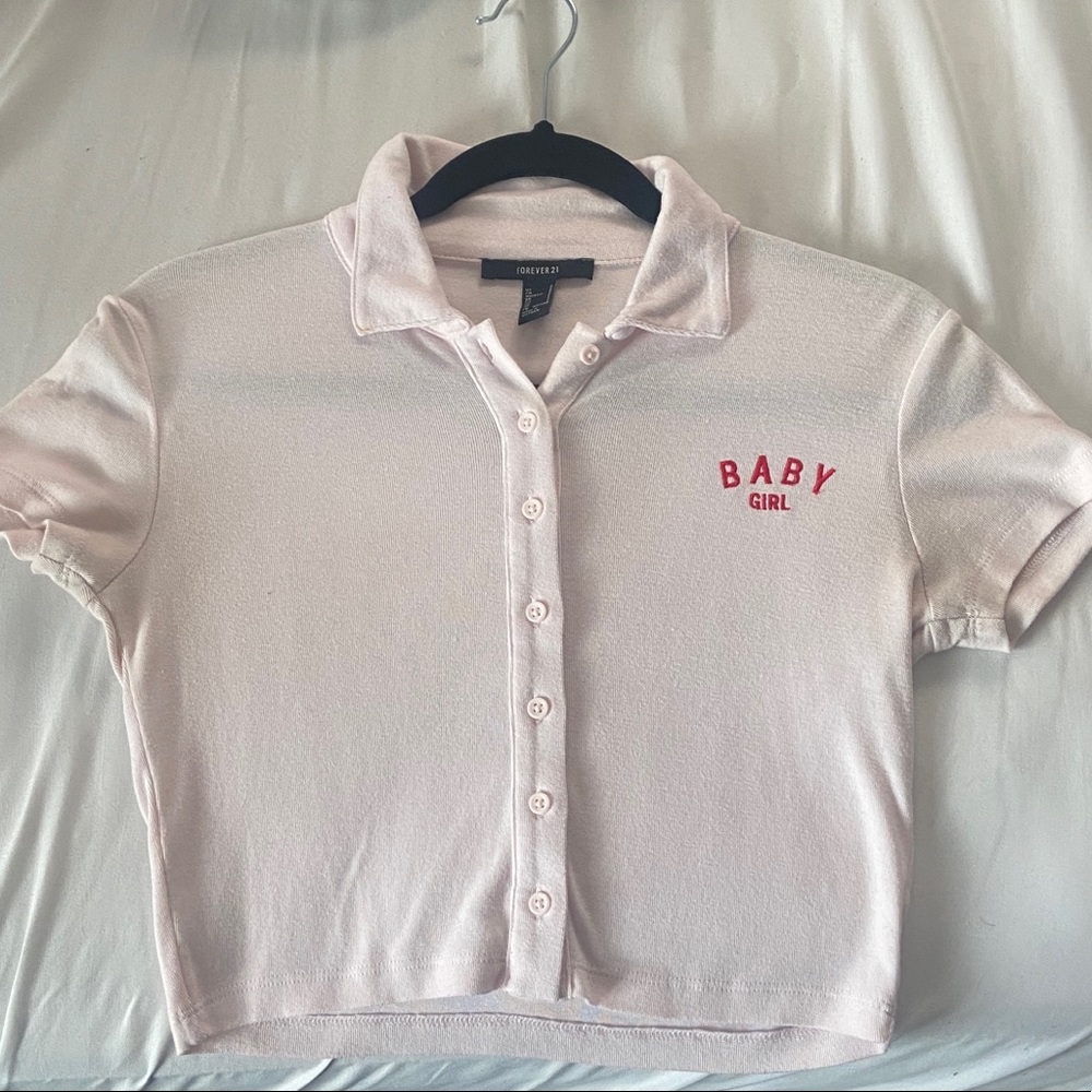 LIGHT PINK COLLAR TOP 💕